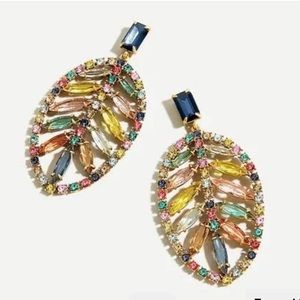 J. Crew Wild Palm Statement Earrings NWT